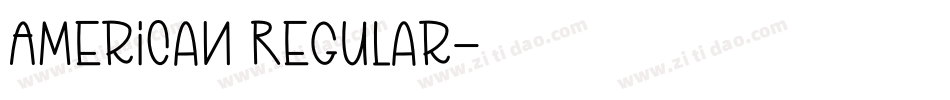 American Regular字体转换